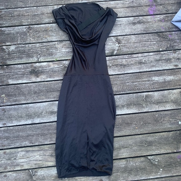 NWOT ASOS Bandage  Sleeveless Satin Dress with Cowl Back, Small (US 4) - Picture 3 of 9
